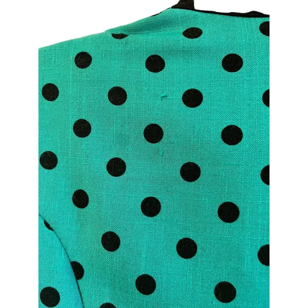 VTG Just In Thyme Women’s Petite 16 Polka Dot Retro Blazer (10/M) - Picture 5 of 13